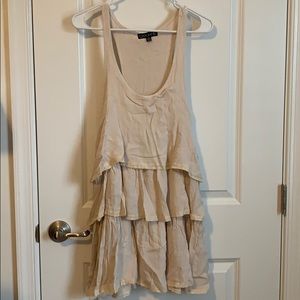 Cream tiered Razorback dress
